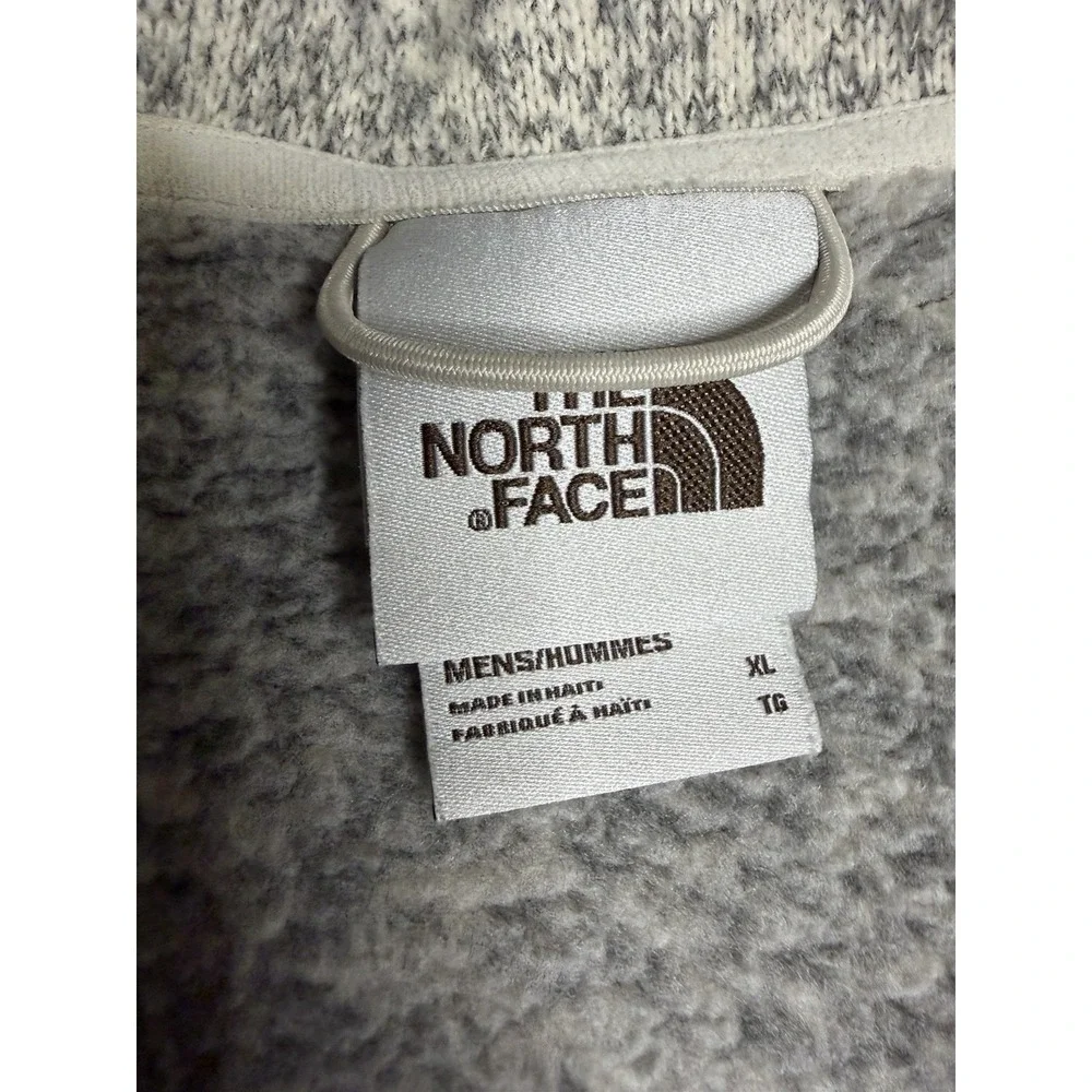 Men's The North Face Gordon Lyons 1/4 Zip Pull Over Sweater Size XL Gray